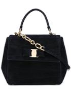 Salvatore Ferragamo 'vara' Tote, Women's, Black, Kid Leather