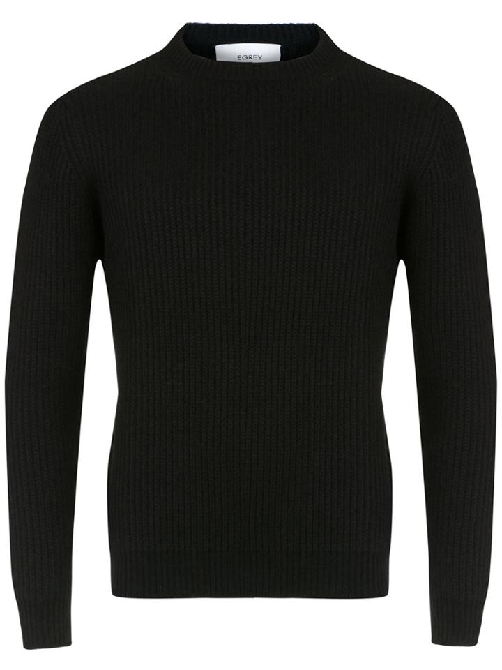 Egrey Ribbed Sweater - Black