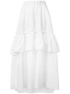 P.a.r.o.s.h. Frill Hem Skirt - White