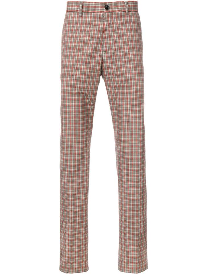 Maison Margiela Checked Trousers - Neutrals