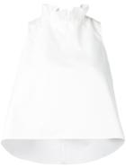 Atlantique Ascoli - Ruffled Collar Blouse - Women - Cotton - 1, White, Cotton