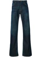 Armani Jeans Distressed Stitch Detail Jeans - Blue