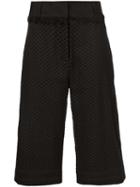 Cecilie Copenhagen Woven Cropped Trousers, Women's, Size: 2, Black, Cotton