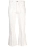Frame Cropped Striped Jeans - Courtyard