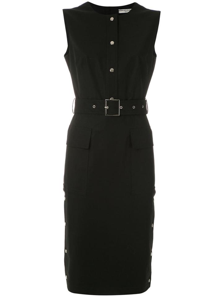 Reinaldo Lourenço Belted Midi Dress - Black