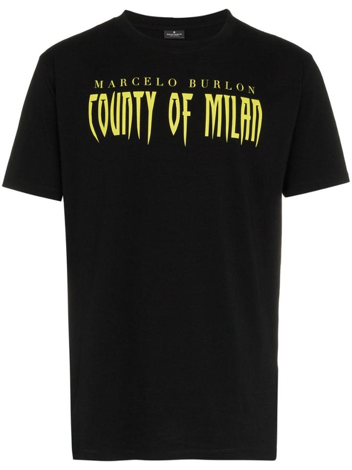 Marcelo Burlon County Of Milan Mb Sleepwalker Ss Tee Blk Multi - Black