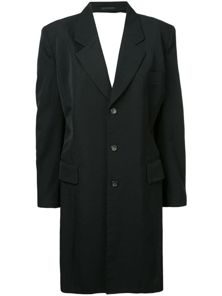 Comme Des Garçons Pre-owned Backless Tailored Coat - Black
