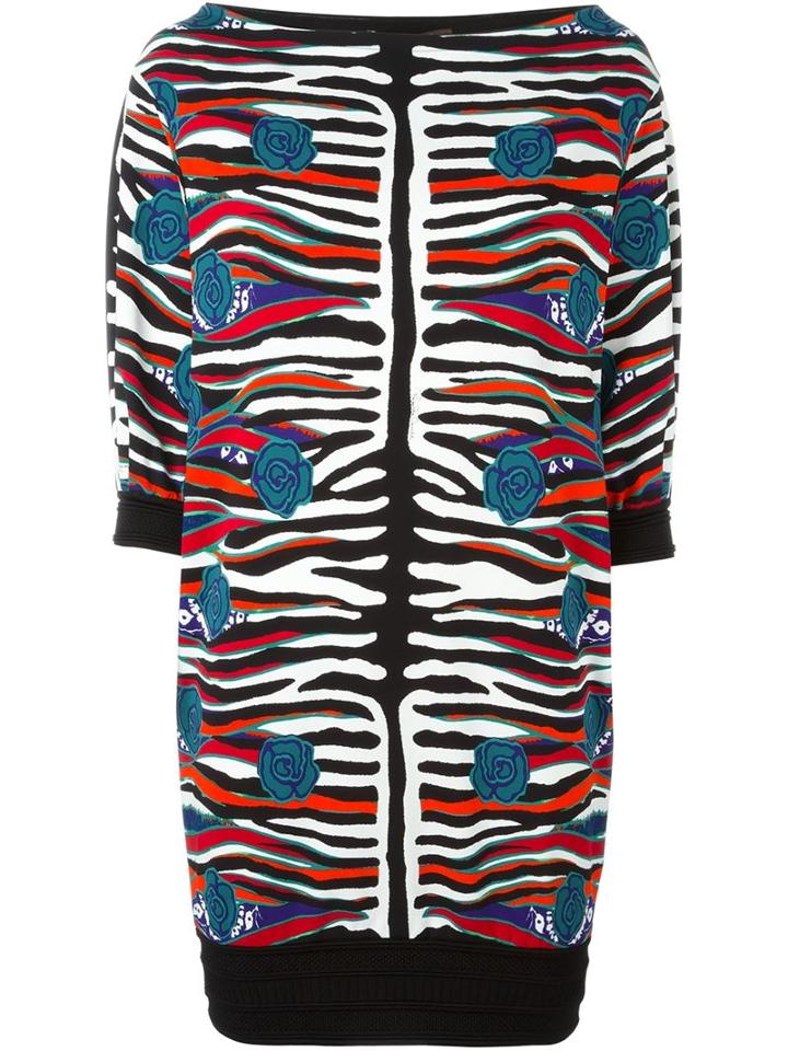 Roberto Cavalli Zebra Pattern Dress
