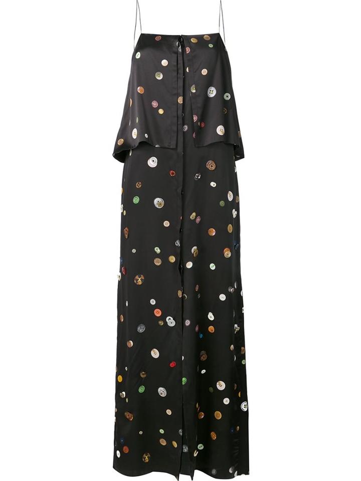 Edun Button Layered Camisole Dress