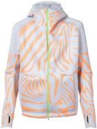 Adidas By Kolor - Tiger Print Zipped Hoodie - Men - Polyester - Xs, Grey, Polyester