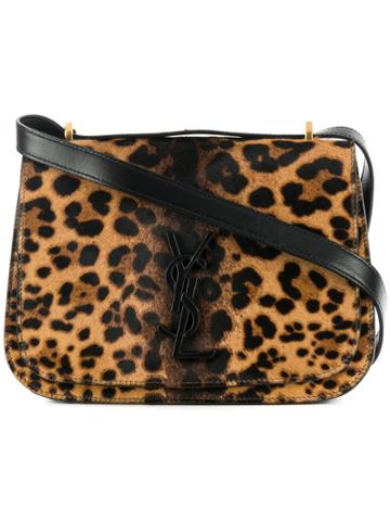 Saint Laurent Small Spontini Satchel - Brown