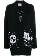 Dondup Oversized Embroidered Cardigan - Black