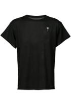 The Elder Statesman Embroidered Palm Knitted T-shirt - Black