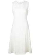Akris Punto Woven Fit-and-flare Dress - White