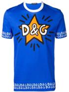 Dolce & Gabbana Logo Graphics T-shirt - Blue