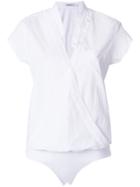 T By Alexander Wang Multi Snap T-shirt Bodysuit - White