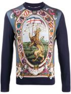 Dolce & Gabbana Dg King Knitted Sweater - Blue
