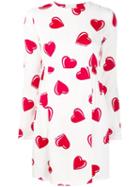 Moschino Pre-owned 2000's Heart Printed Mini Dress - White