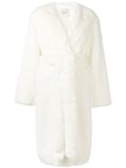 A.w.a.k.e. Faux Fur Coat - White