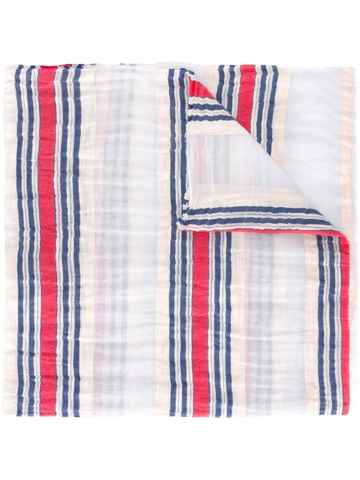 Faliero Sarti - Paul Scarf - Women - Cotton/modal - One Size, White, Cotton/modal