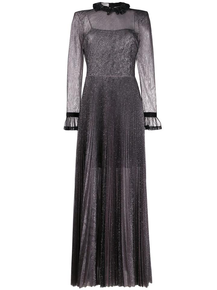 Philosophy Di Lorenzo Serafini Sheer Metallized Dress - Black