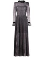 Philosophy Di Lorenzo Serafini Sheer Metallized Dress - Black