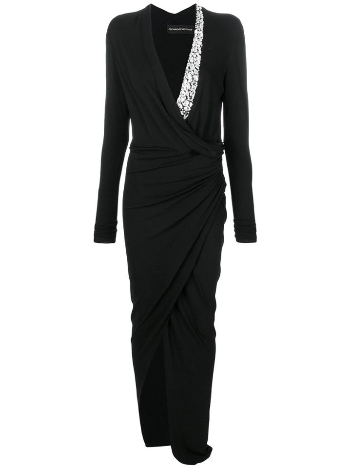 Alexandre Vauthier Embellished Neck Dress - Black