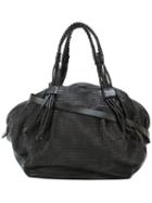 Giorgio Brato Textured Shoulder Bag, Women's, Black, Calf Leather/cotton