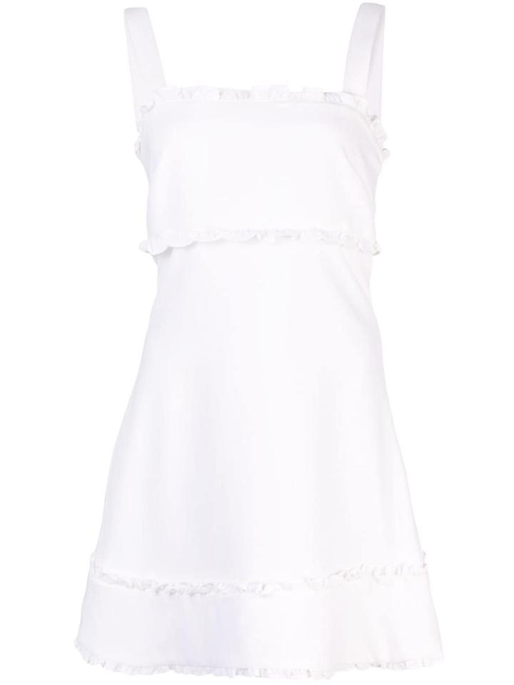 Likely Sleeveless Flared Mini Dress - White