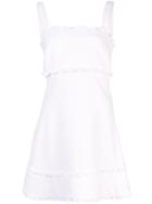 Likely Sleeveless Flared Mini Dress - White