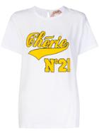 No21 Cherie Perforated T-shirt - White