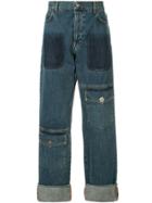 Jw Anderson Shaded Pocket Detail Jeans - Blue
