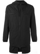Stampd Hooded Short Coat, Men's, Size: Medium, Black, Polyester