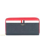 Thom Browne Striped Continental Wallet - Red