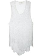 Greg Lauren - Tank Top - Women - Leather - 1, Nude/neutrals, Leather
