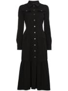 Alberta Ferretti Tiered Shirt Dress - Black