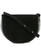 Paco Rabanne - Trim Detail Shoulder Bag - Women - Suede - One Size, Women's, Black, Suede