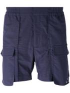 Var/city Side Pocket Track Shorts, Men's, Size: 46, Blue, Cotton/polyimide