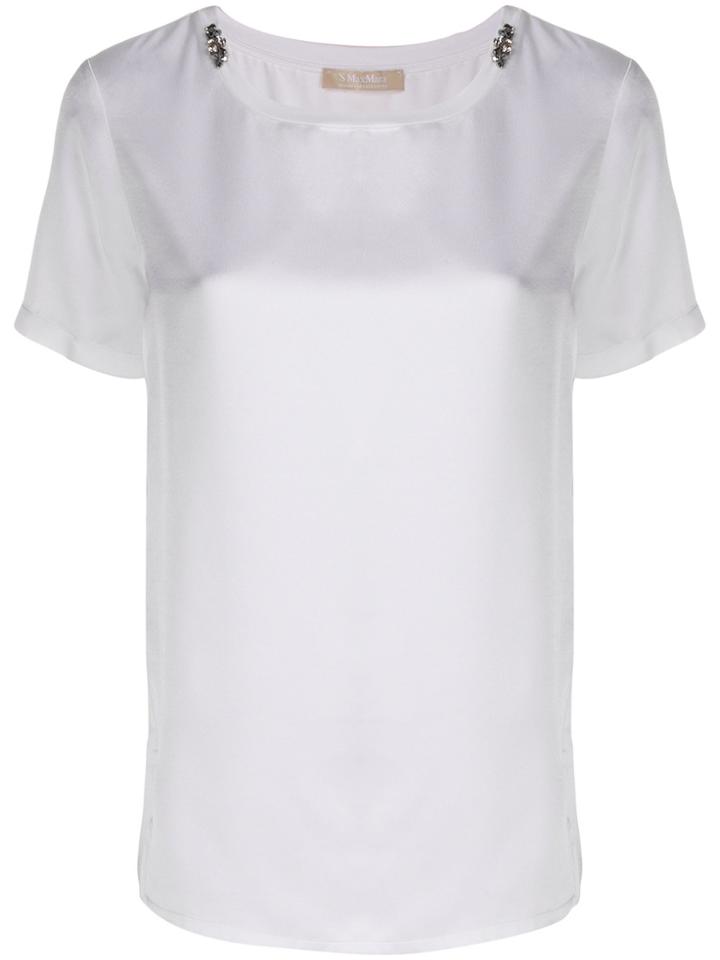 's Max Mara Embellished Crewneck T-shirt - White