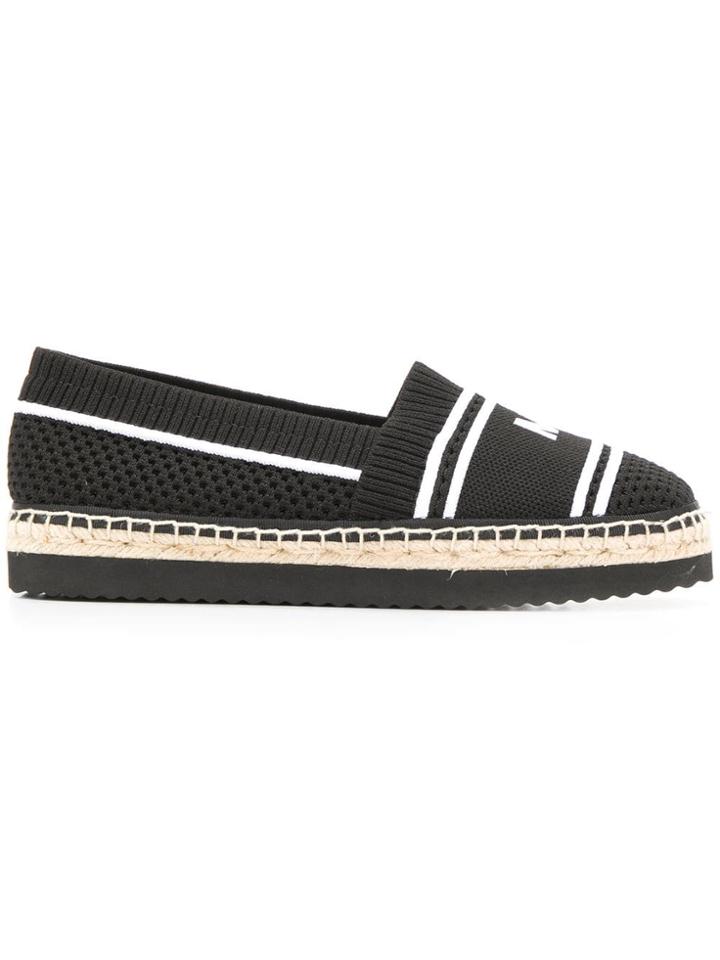 Michael Michael Kors Logo Espadrilles - Black