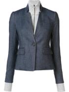 Veronica Beard 'dickey' Blazer, Women's, Size: 4, Blue, Polyester/spandex/elastane/viscose/cashmere