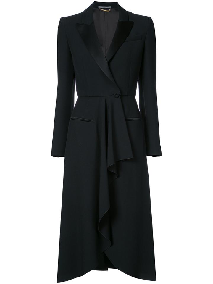 Alberta Ferretti Long Tuxedo Jacket - Black