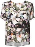 Adam Lippes Printed Silk Crepe Tshirt - Multicolour