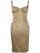 Gucci Vintage 2001 Fitted Dress - Brown
