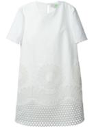 Stella Mccartney Embroidered Dress, Women's, Size: 42, White, Cotton/polyurethane/rayon