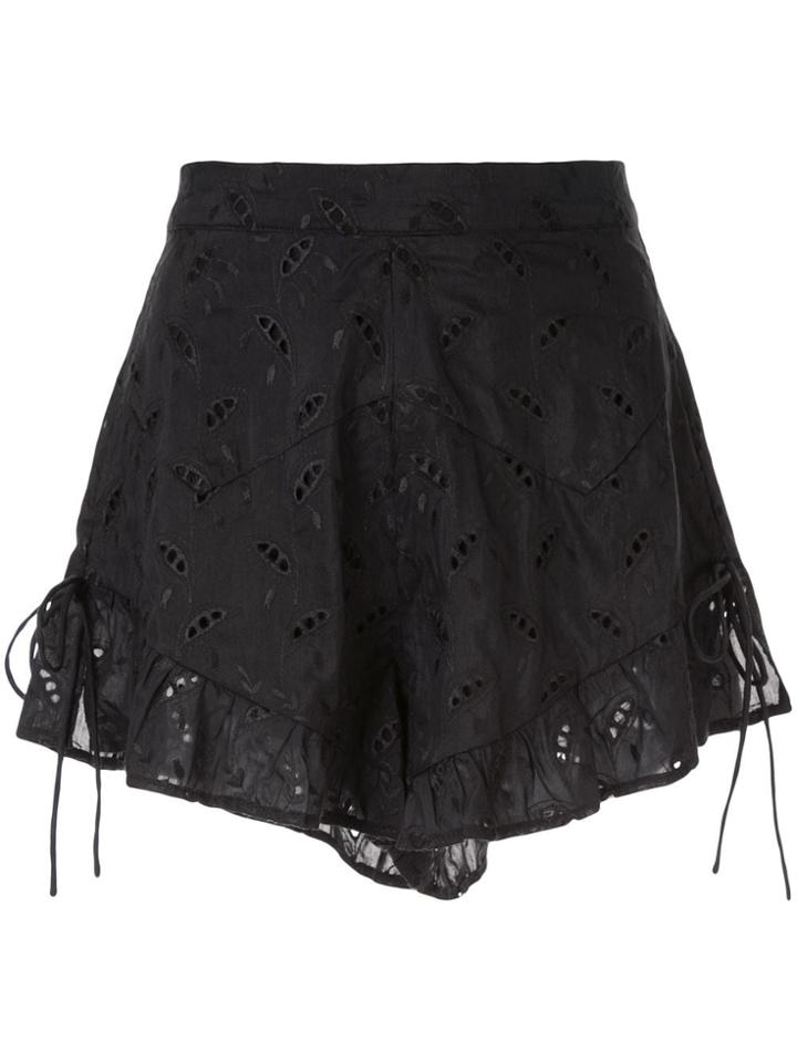 Sir. Elodie Ruffle Short - Black