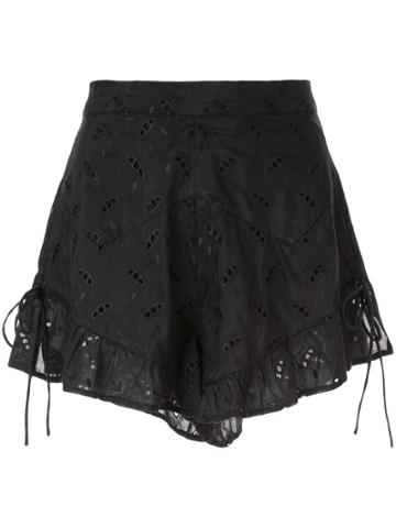 Sir. Elodie Ruffle Short - Black