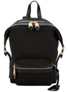 Moschino Tonal Logo Backpack - Black