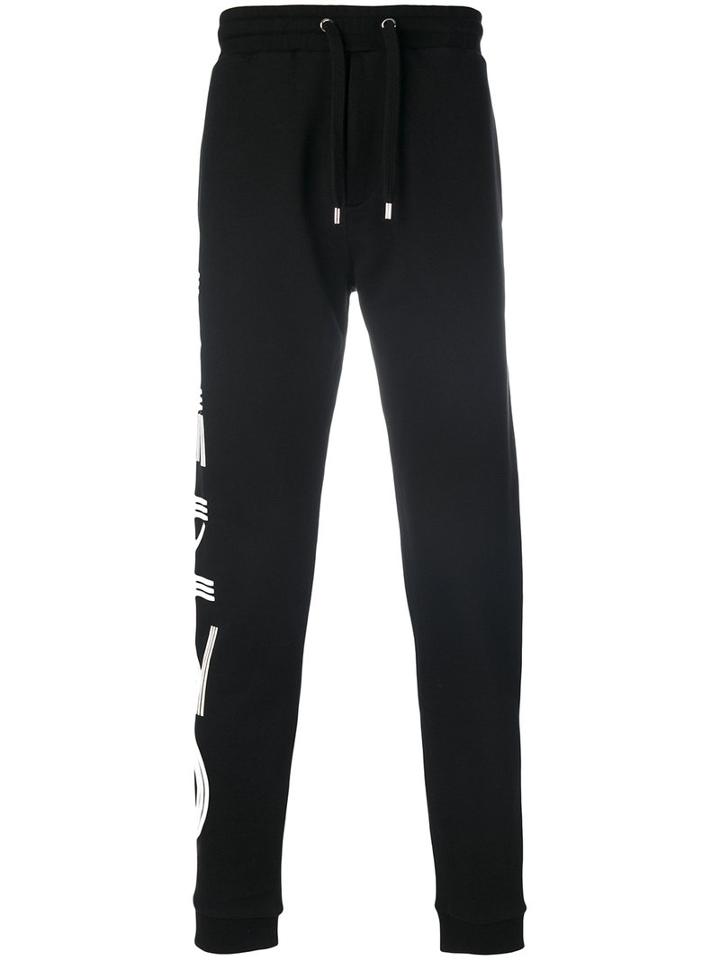 Kenzo - Logo Print Track Pants - Men - Cotton - Xl, Black, Cotton
