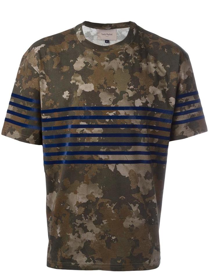 Casely-hayford Camouflage Print T-shirt, Men's, Size: Small, Green, Cotton